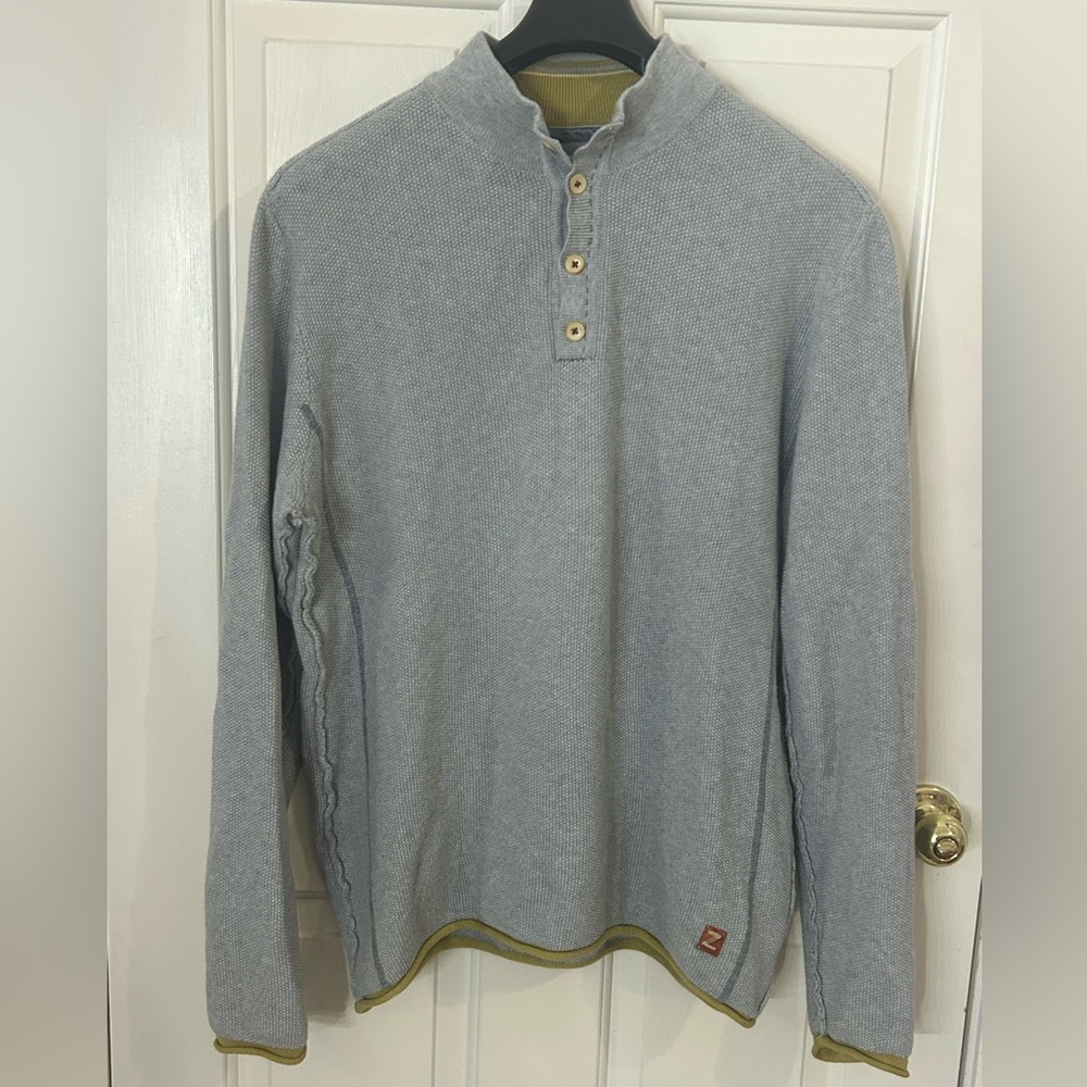 Zenfari Men’s Large Henley Long Sleeve Shirt